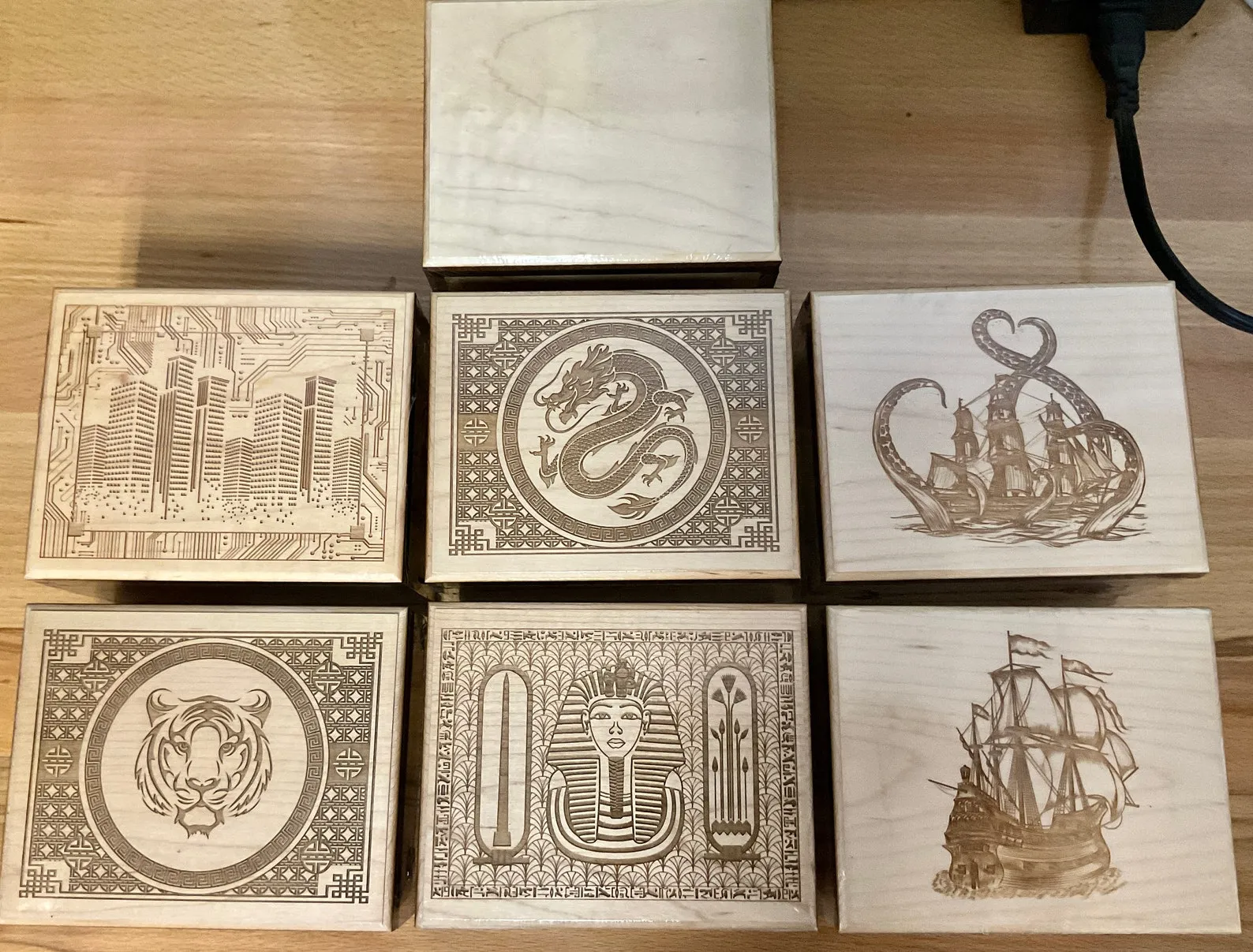 Odd Man Out wood brain teaser puzzle - in wood box - unique logic puzzle - Image 3