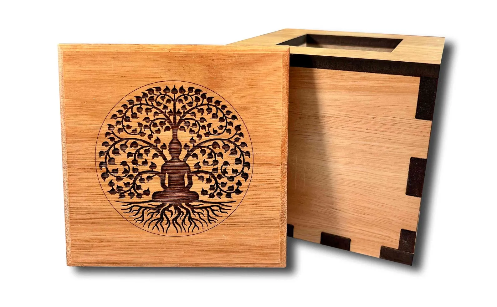 Secret Stash Puzzle Box *Mindfulness Edition* - Made fom Eucalyptus Wood