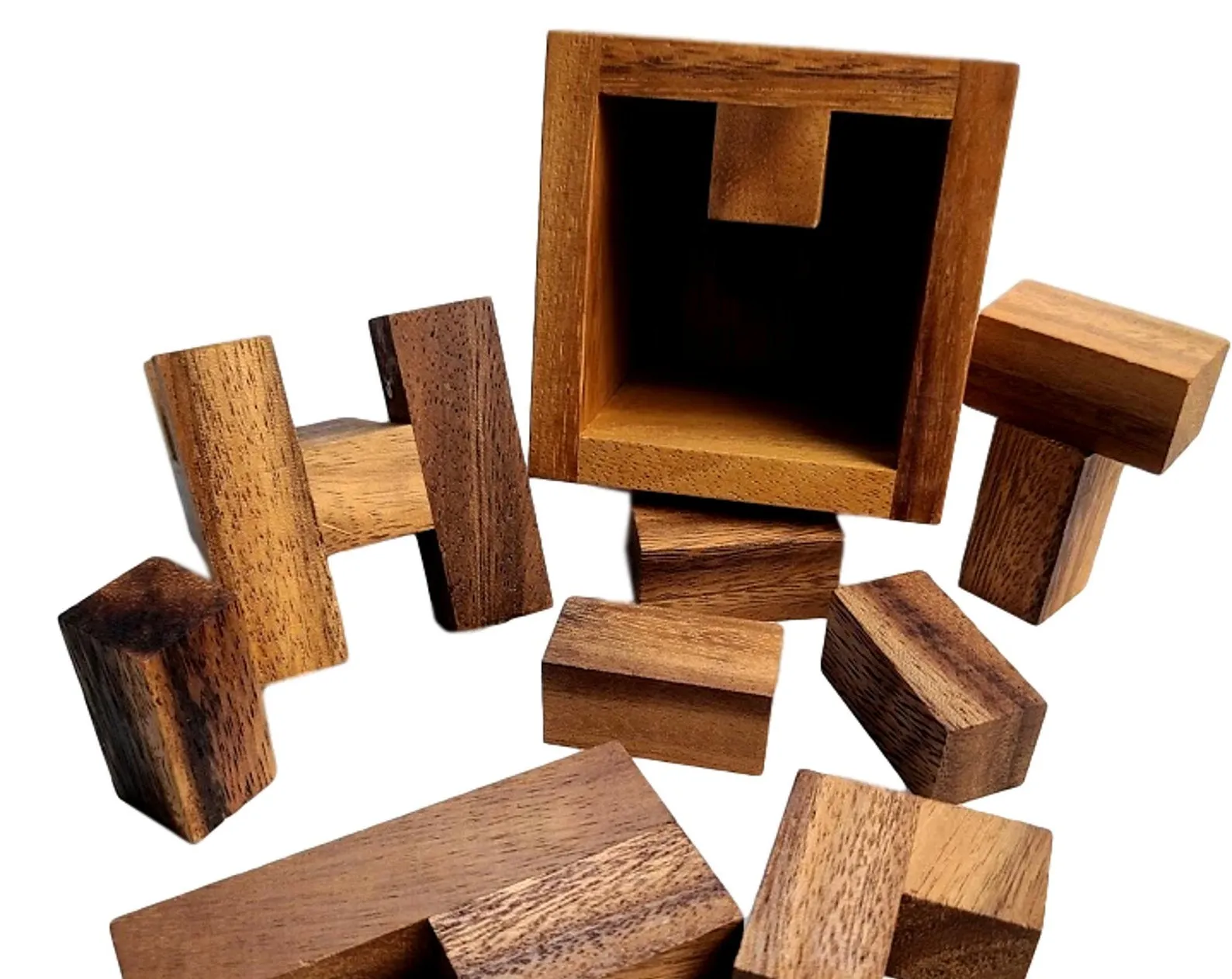 Ancient Egyptian Puzzle Lock - The Haselgrove Box Wood Puzzle - Ancient Egyptian Pyramid Locking Mechanism - Gift for Creative Thinker