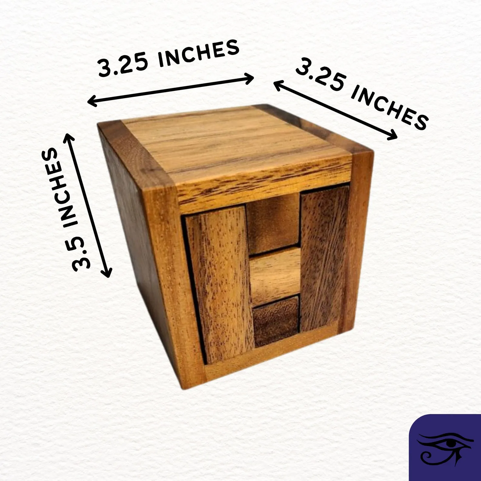 Ancient Egyptian Puzzle Lock - The Haselgrove Box Wood Puzzle - Ancient Egyptian Pyramid Locking Mechanism - Gift for Creative Thinker - Image 2