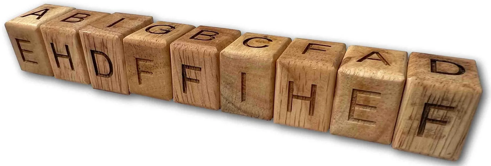 Alpha Snake 9 Puzzle, Wooden Brain Teaser, Homeware Gift, Logic Puzzle, Letters Snake Puzzle, Geek Puzzle, Wood Snake Puzzle, Lodge Decor - Image 2