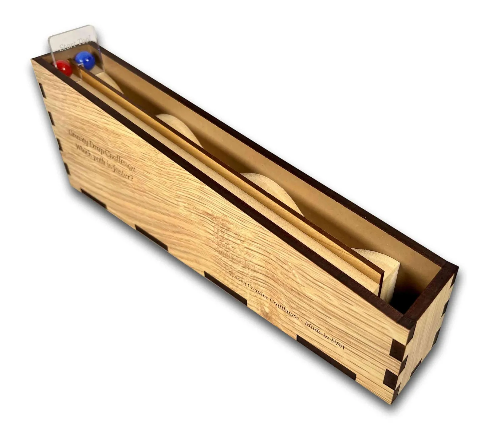 Physics Toy, Gravity Drop Game, Fun Mental Game, Science Gift, Wooden Desk Toy, Engineering Toy, Christmas Gift, Physics Experiment Game