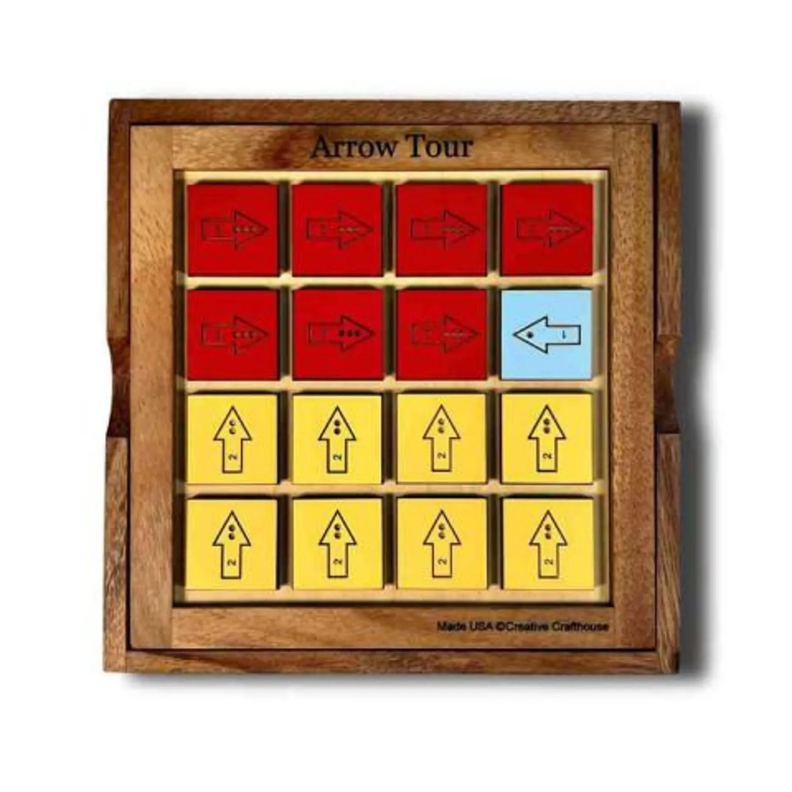 Arrow tour wood fun logic puzzle - Wood hard brain teaser puzzle for adults - 16 Arrows challenging puzzle - Martin Gardner inspiration - Image 5