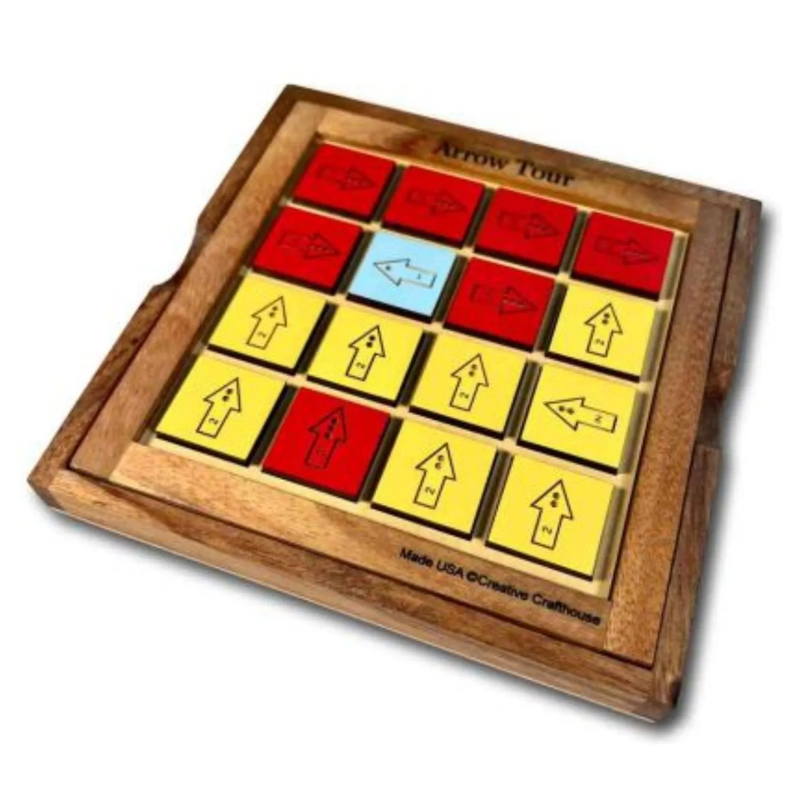 Arrow tour wood fun logic puzzle - Wood hard brain teaser puzzle for adults - 16 Arrows challenging puzzle - Martin Gardner inspiration - Image 8