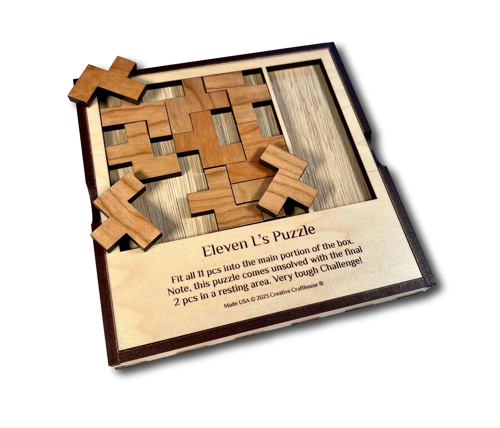 What to Get Your Friend - The Eleven L's Wooden Puzzle - Christmas Gift for Your Best Friend That Loves Brain Teasers