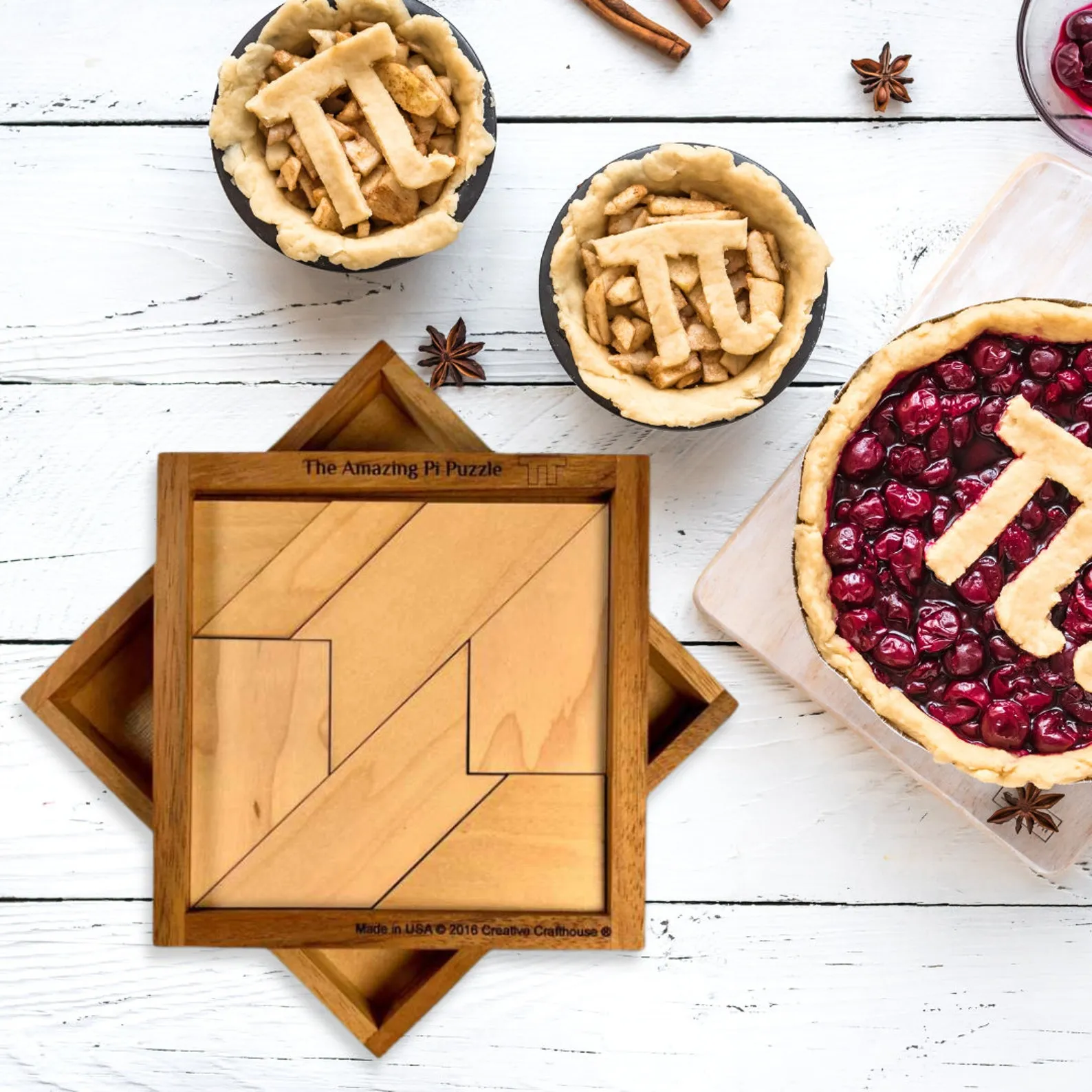 The Amazing Pi Puzzle, Wooden Math Puzzle, Custom Engraved Brain Teaser, Tangram Puzzle, Educational Puzzles, Personalized Pi Day Gifts - Image 7
