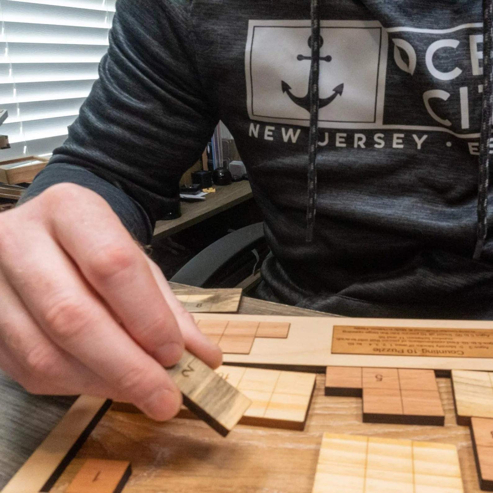 Last Minute Gift for the Grandkids - Personalizable Montessori Math Puzzle For Toddlers - The Counting 10 Wood Puzzle - Image 5