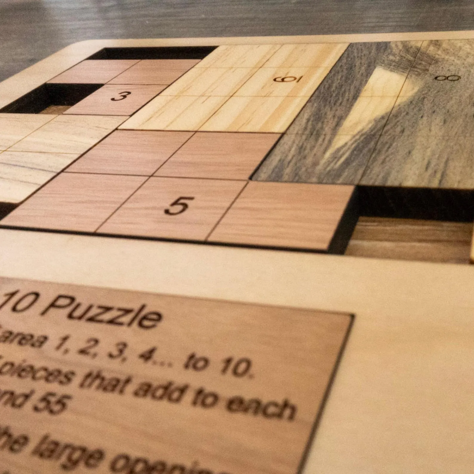 Last Minute Gift for the Grandkids - Personalizable Montessori Math Puzzle For Toddlers - The Counting 10 Wood Puzzle - Image 6