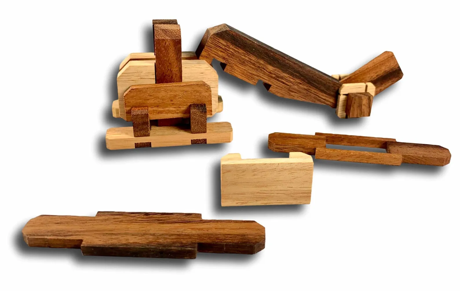 3 Wooden Puzzle Gift Set - Puzzle Lover's Gift for Kids Featuring the Soma Cube, Snake Cube, and Soccer Ball Brain Teasers - Image 3