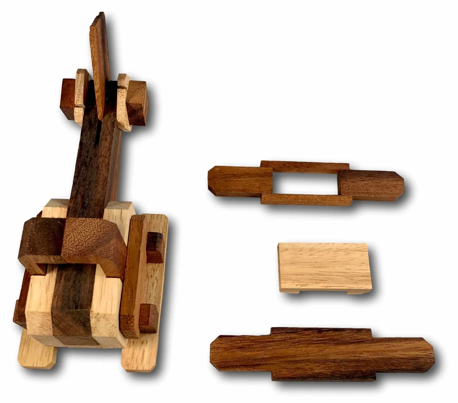 3 Wooden Puzzle Gift Set - Puzzle Lover's Gift for Kids Featuring the Soma Cube, Snake Cube, and Soccer Ball Brain Teasers - Image 4