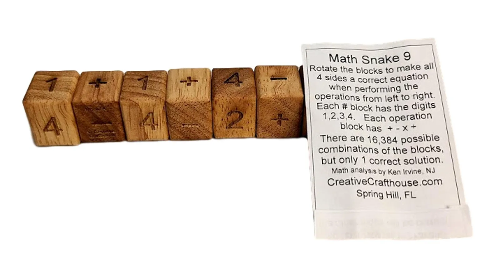 Math Puzzle, Math Snake, Difficult Brain Puzzle, Desk Puzzle, Math Gift, Math Rotation Puzzle, Math Desk Puzzle, Table Puzzle, Snake Game - Image 5