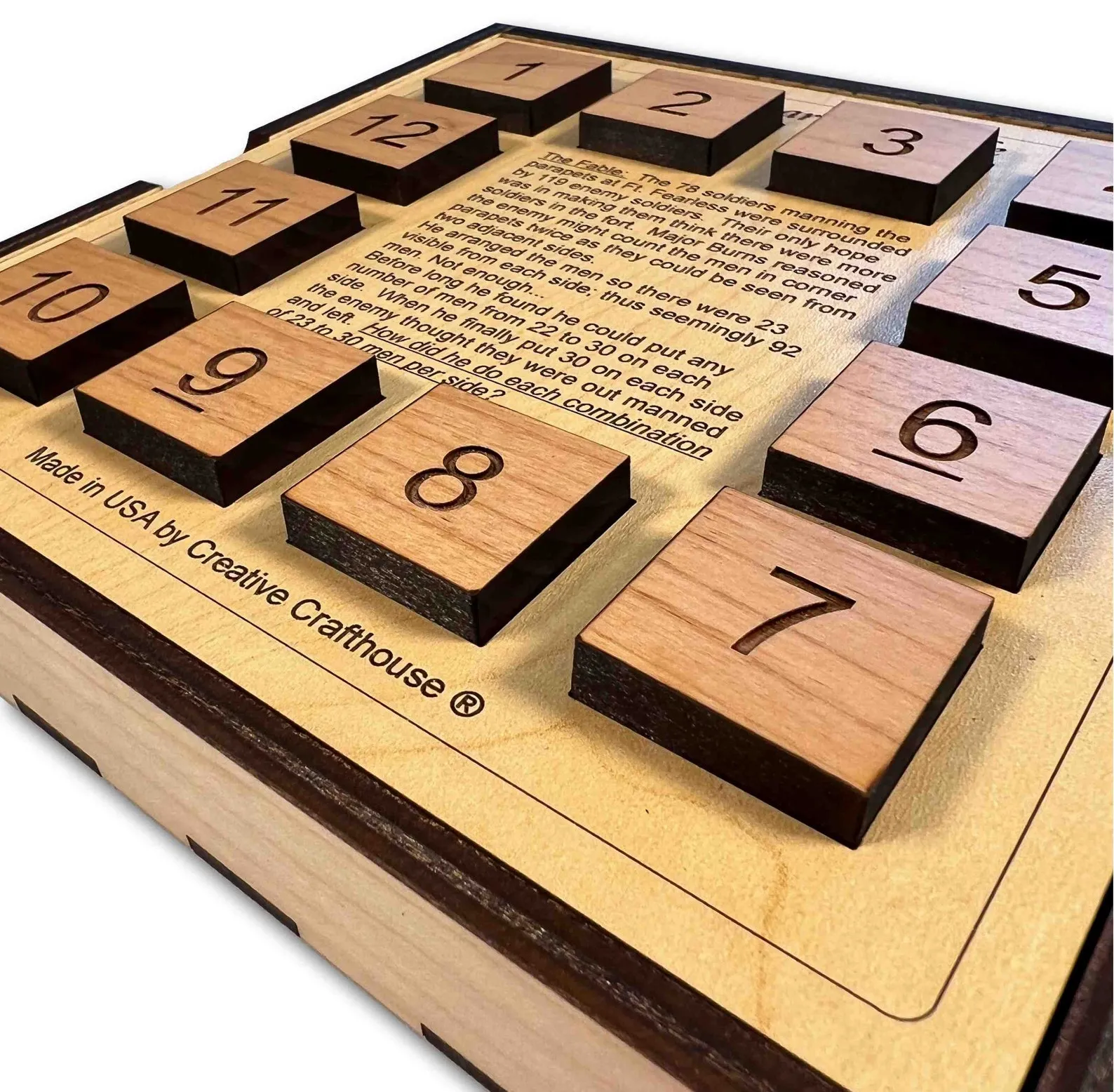 Fort Fearless Wood Brain Teaser, 9 Different Math And Logic Puzzles To Solve, Escape Room Prop, Math Puzzle, Nerd Gift, Lodge Decor,Homeware - Image 8