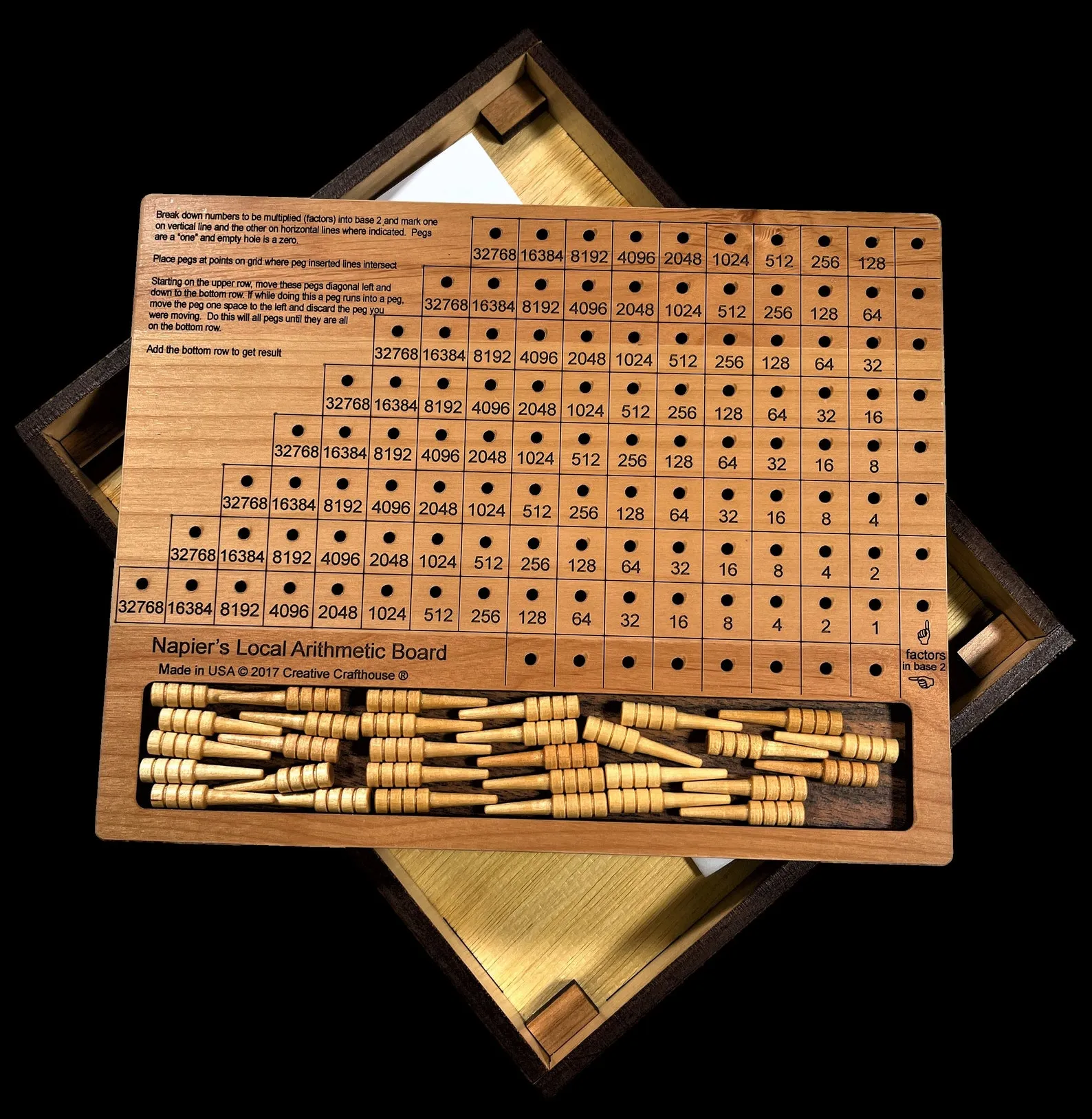 Napiers Bones Board, Math Puzzle, Educational Math Tool, Multiplication Board, Montessori Math, Solving Math Problem, Math Skills, Math Game - Image 2