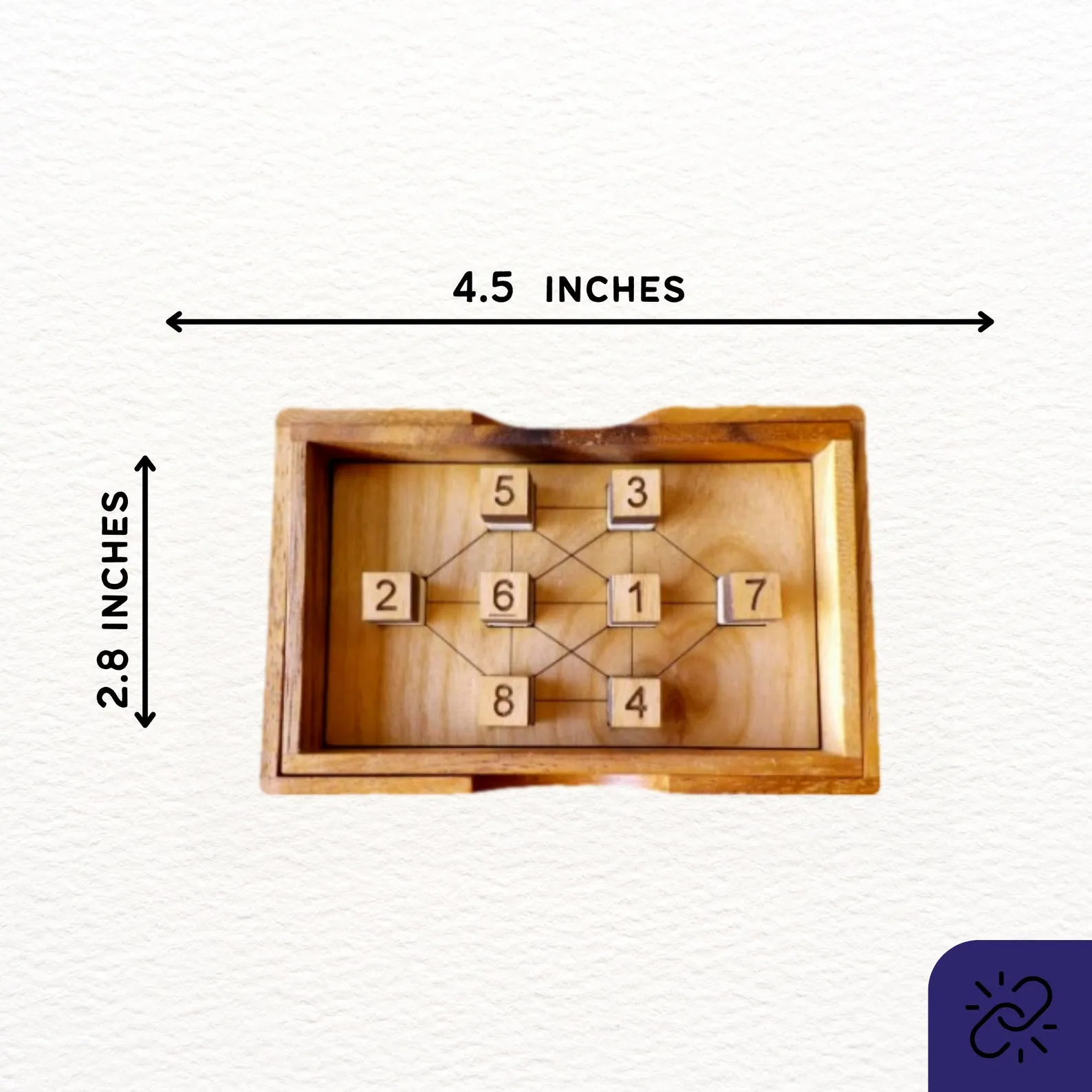 Wood Puzzle For Adults, Wooden Brain Teaser, Hard Puzzle, Brain Game, Logic Puzzle, Square Pegs Game, Difficult Puzzle, Geometric Game - Image 2