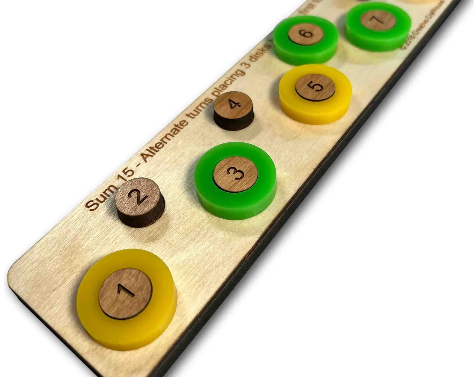 Sum 15 Math Game, Math Strategy Game, Fun Educational Toy, Tricky Puzzle, Math Teacher Game, Math Practice Gift, Classroom Decoration