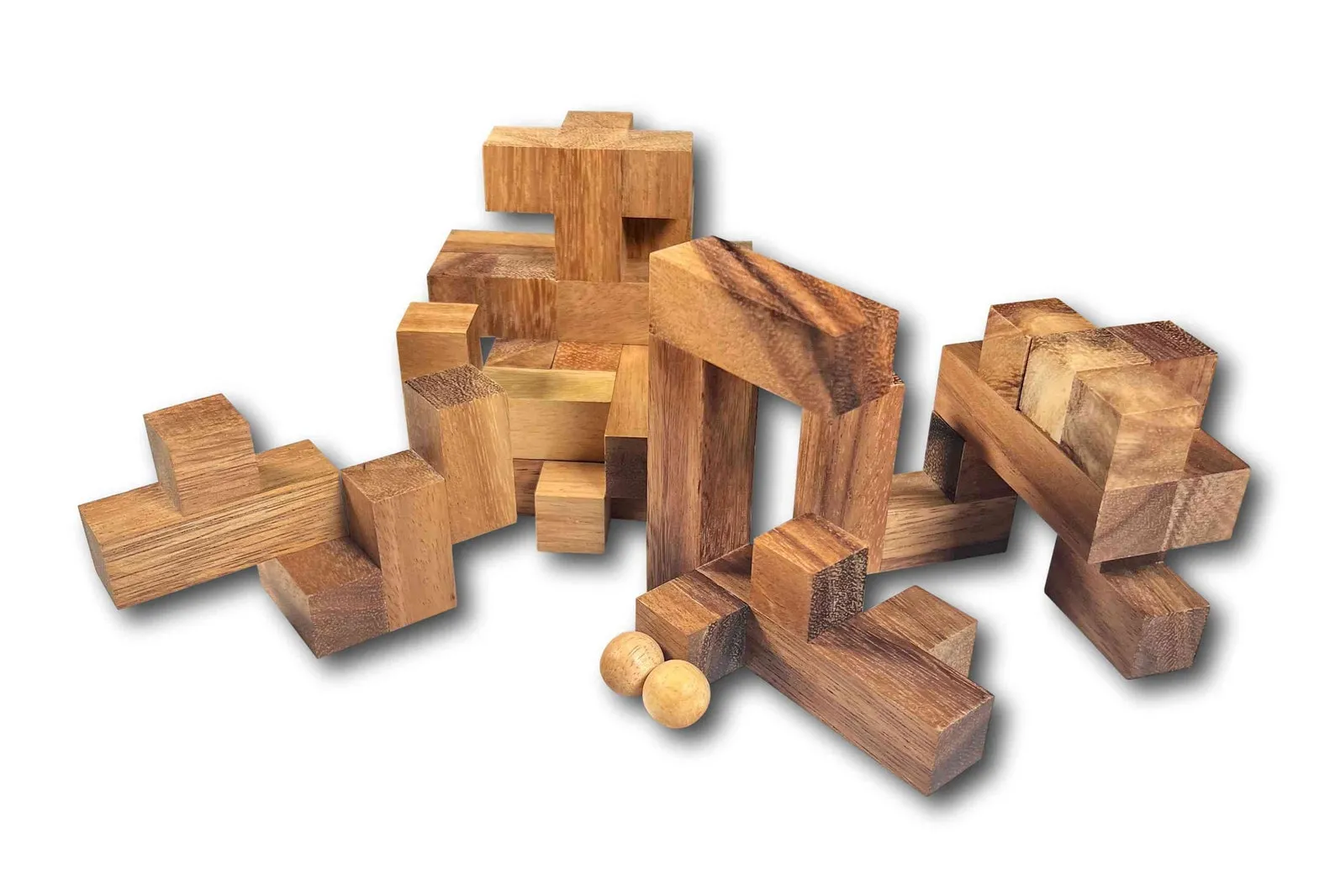 Wooden Puzzle For Adults, Logic Puzzle, Extremely Hard Puzzle, Five Fit Pieces Puzzle, Complex Puzzle, Brain Teaser, Difficult Puzzle - Image 4