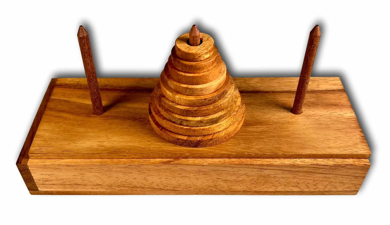 Tower Of Hanoi Puzzle, 9 Rings Puzzle, Wooden Puzzle, Hard Puzzle, Logic Puzzle, Hanoi Tower Game, Brain Game, Challenging Puzzle, Custom