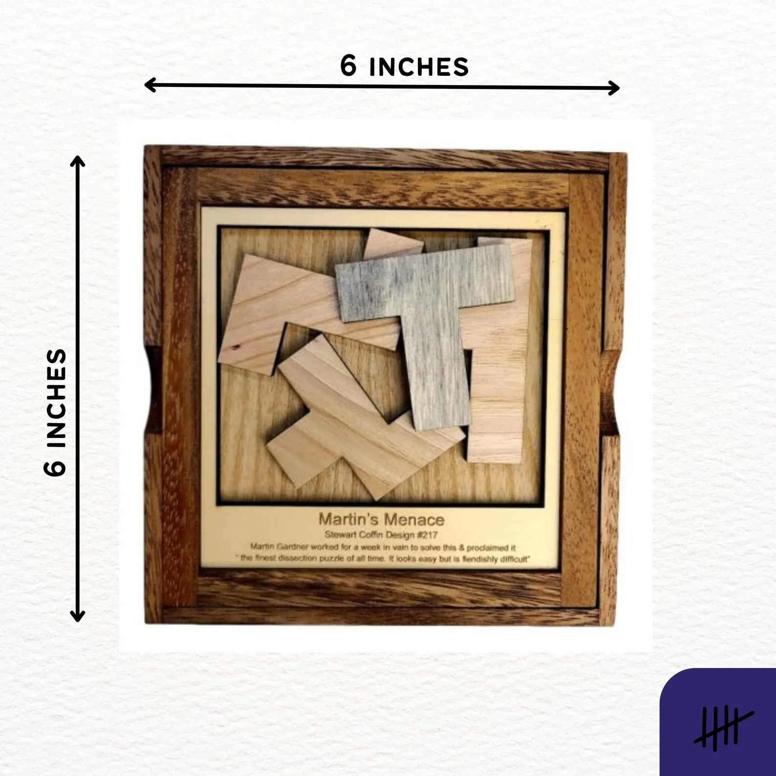 Harder Than A Clear Puzzle - Martin?s Menace Puzzle ? Stewart Coffin Design #217 ? Impossible Puzzle for Adults - Level 10 out of 10 - Image 2