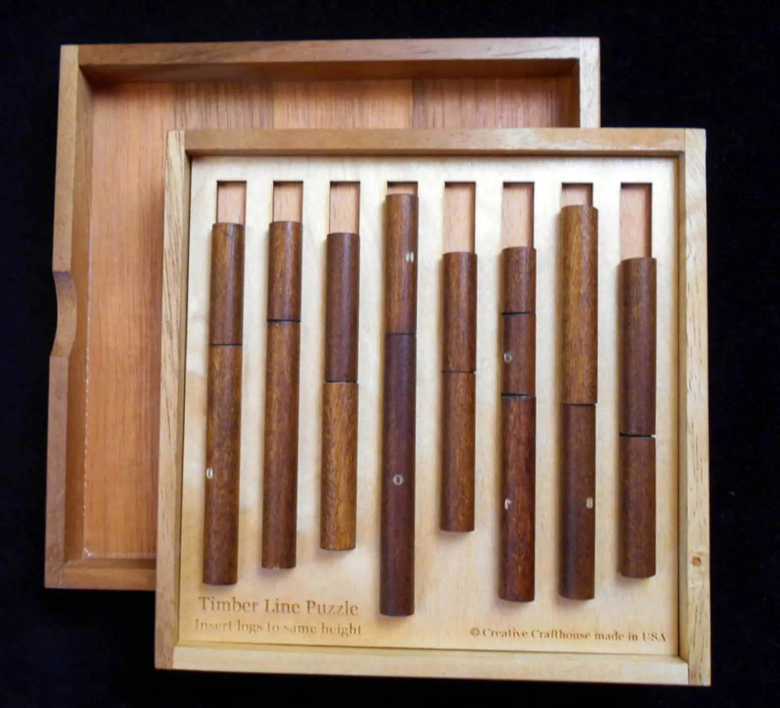 Timber Line Wooden Puzzle - Brain Teaser Puzzle For Adults - Logical Puzzle Game - Personalized Christmas Gift - Challenging Brain Game - Image 2