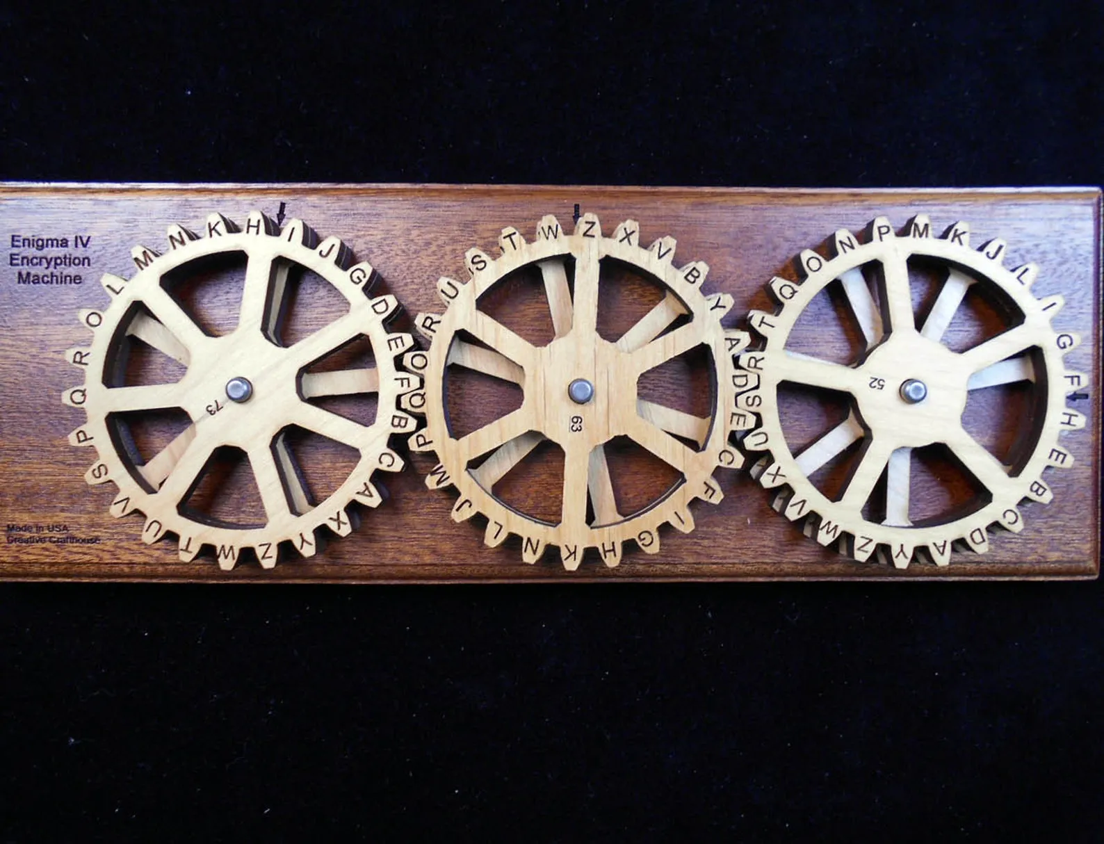 Enigma IV Encryption Cipher Machine, Cipher Wheel Decoder, Enigma Machine, Cryptography Gift, Encryption Machine, Escape Room Decor