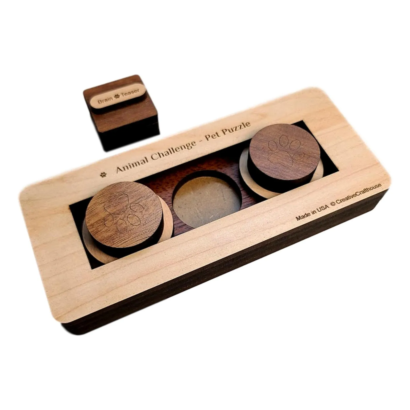 Pet Challenge - Pet Puzzle - small - This Fun Puzzle For Your Smaller Dog or Cat