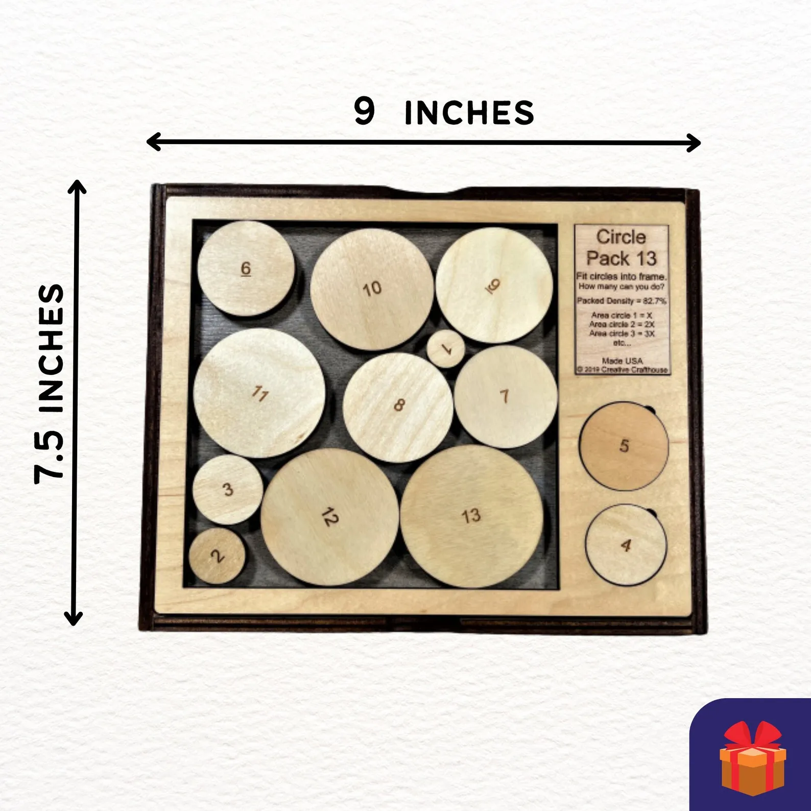 Circle Pack 13 Puzzle, Challenging Puzzle, Circle Packing Puzzle, Math Brain Teaser, Logic Puzzle, Problem Solving, Christmas Gift For Him - Image 2