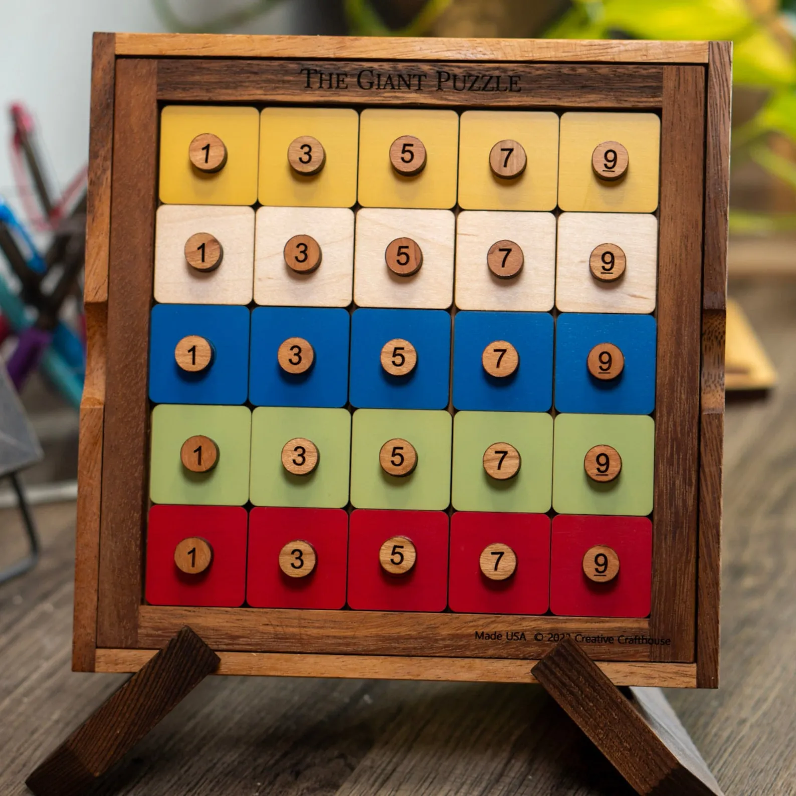 Giant Puzzle - Wood Impossible Puzzle, Hard Logic Puzzle, Adult Brain Game, Sudoku Game, Difficult Puzzle, Mind Game, Office Decor Puzzle