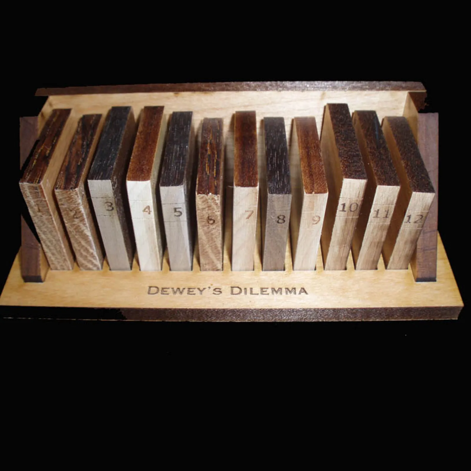 Dewey's Dilemma Puzzle, Wood Puzzle For Adults, Logic Puzzle, Unique Puzzle, Wood Brain Teaser, Book Lovers Gift, Brain Game, Desk Puzzle