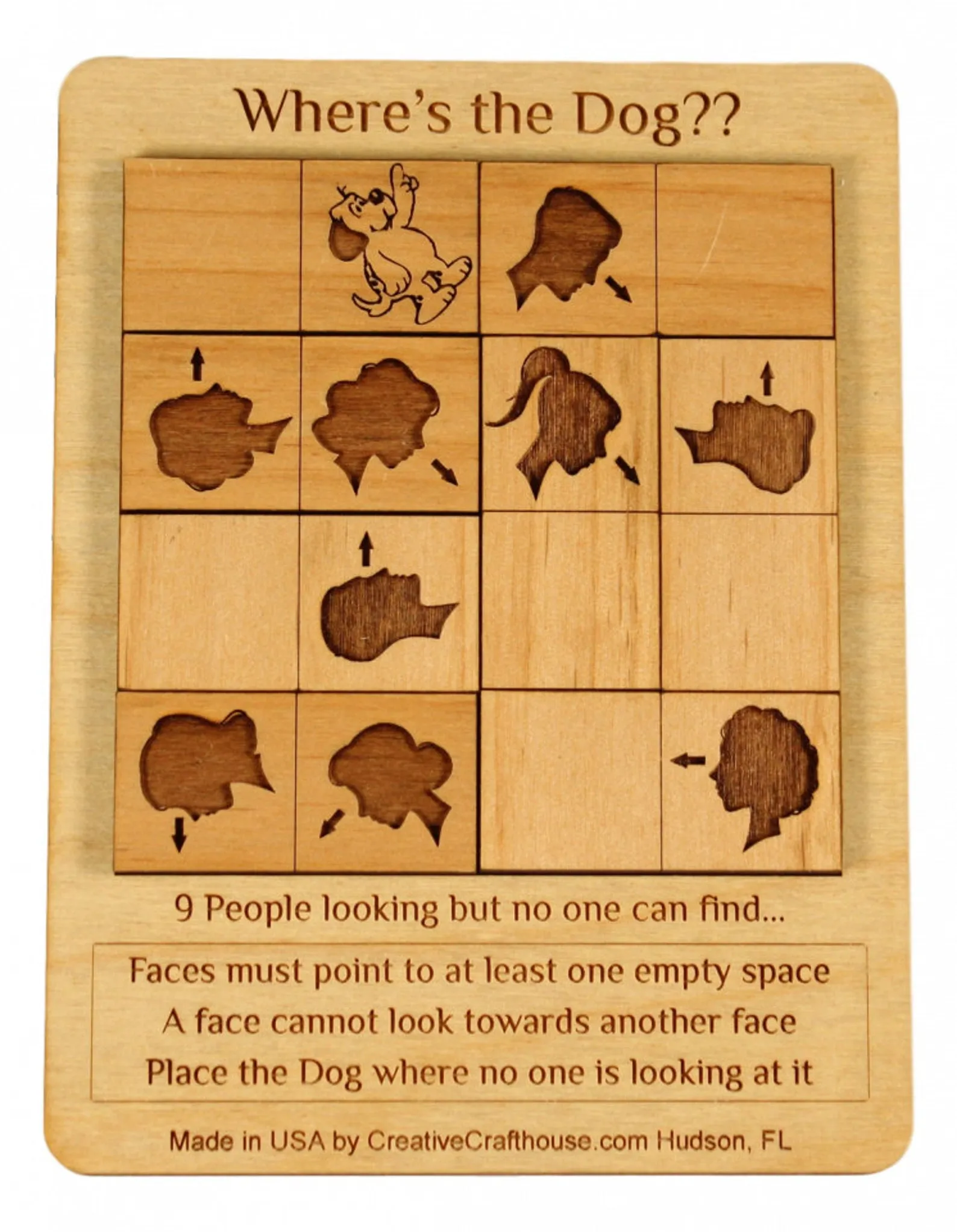 Where's the Dog? Wooden brain teaser Puzzle - Image 2