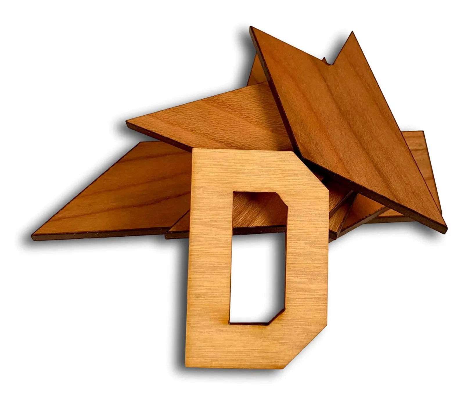 Letter D Puzzle- 6 pieces make the D ? design from 1933