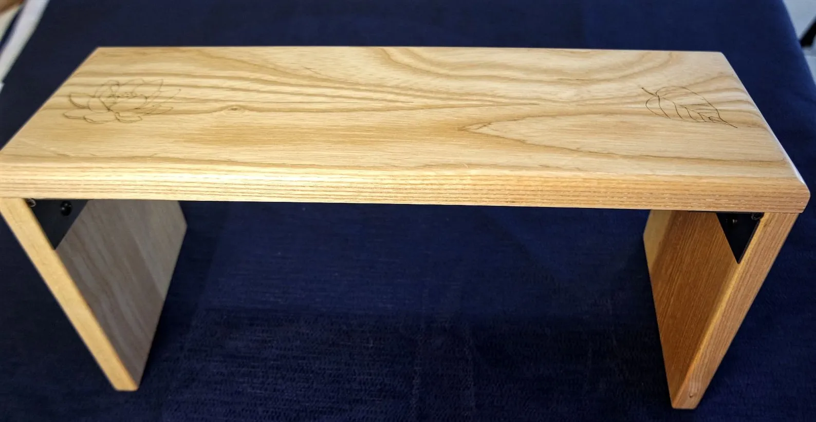 Folding Meditation Bench ? Ash Wood, Premium Quality - Wood Bench - Personalisation Available