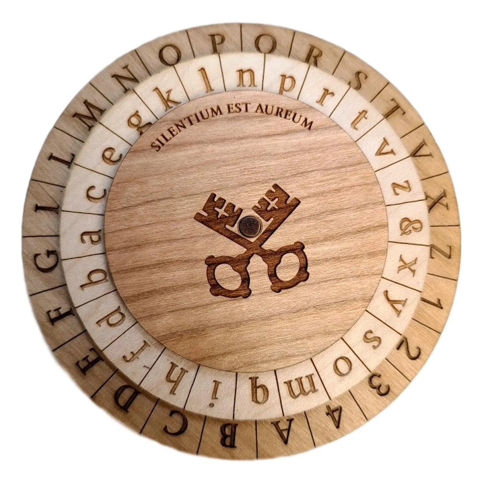 Alberti Cipher Wheel, Cipher Disk, Encryption Device, 15th Century Cipher Wheel, Decipher Disk, Code Wheel, Cipher Ring, Escape Room Prop