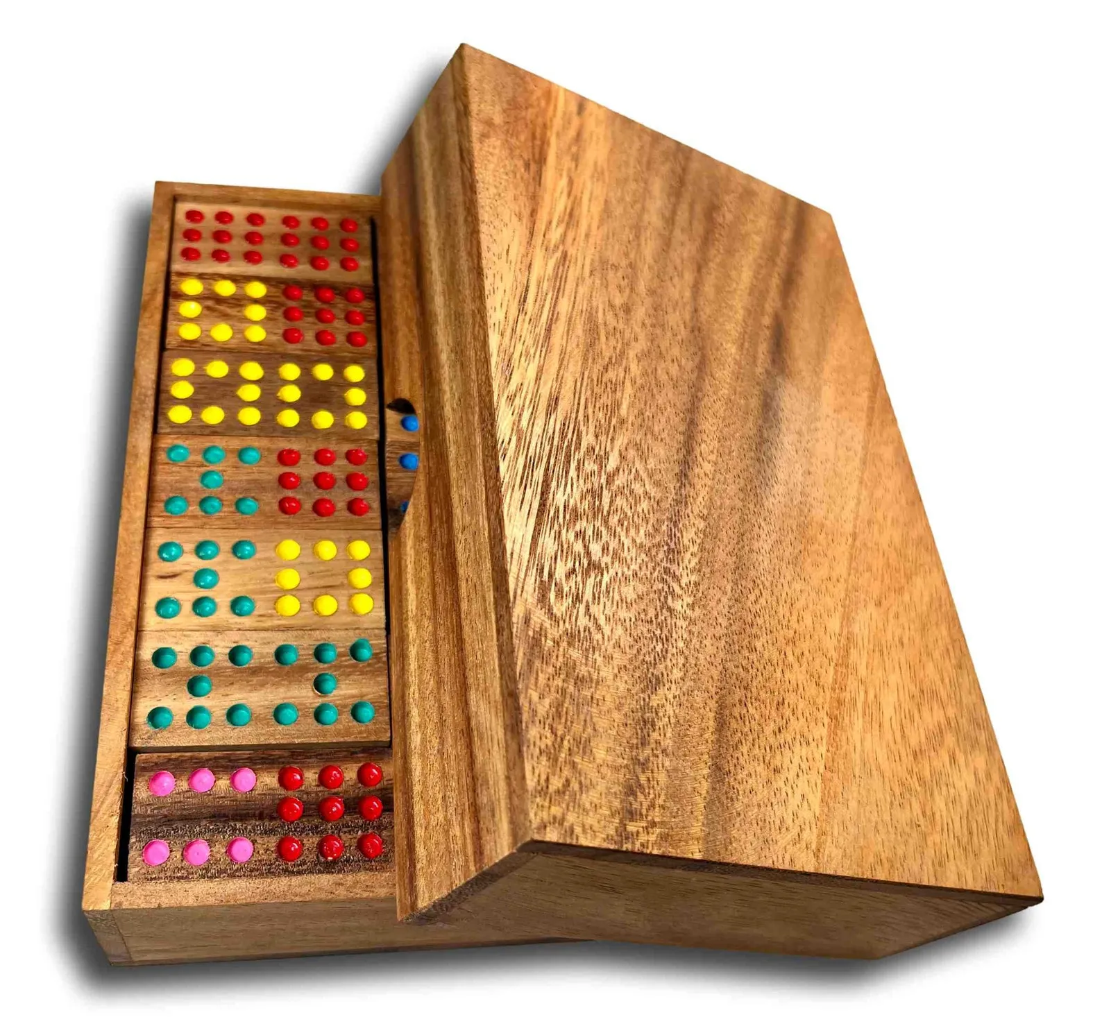 Dominoes Set Double 9, Wooden Dominoes Set, Handcrafted Domino Game, Engraved Dominoes Set, Personalized Board Game, Family Dominoes Gift