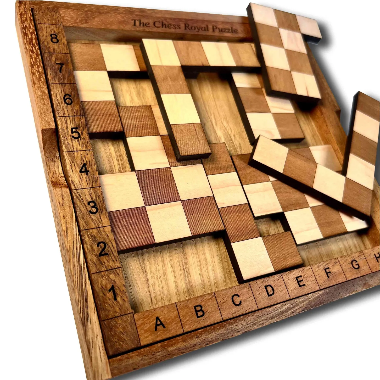 Handcrafted Wooden Bricked Puzzle ? Challenging 5-Piece Brain Teaser with 24 Unique Solutions | Perfect Gift for Puzzle Enthusiasts - Image 4
