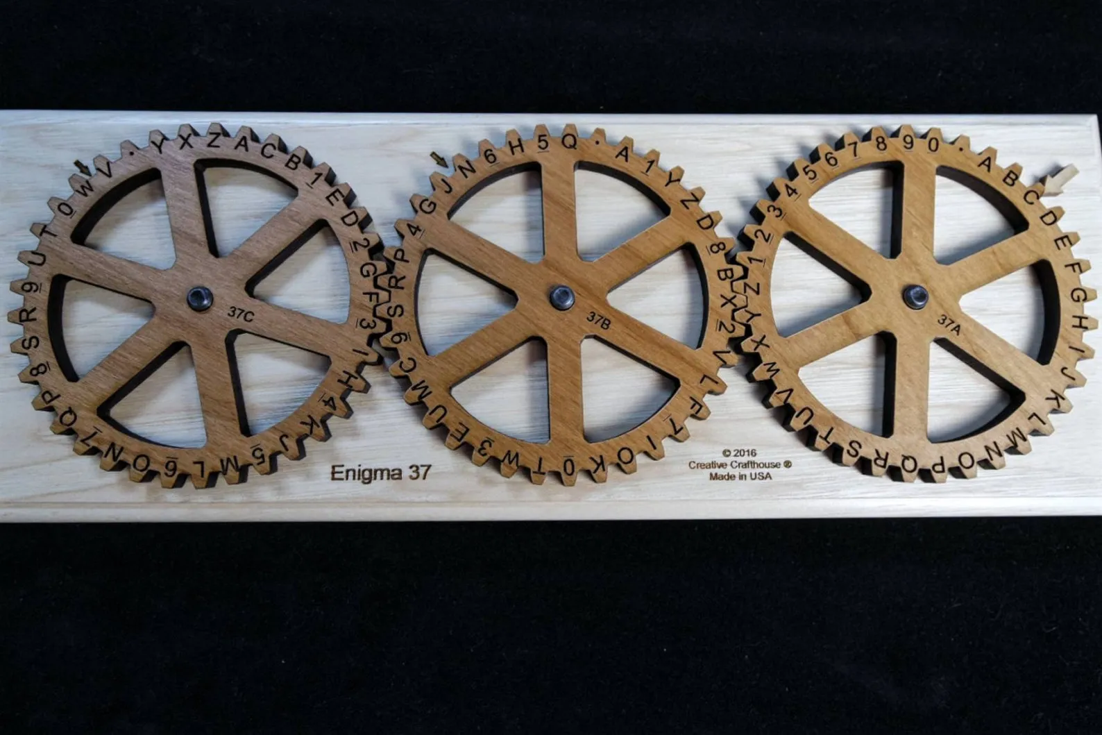 Enigma 37 Encryption Machine With Letters And Numbers, Encode Machine, Decode Messages, Escape Room Props, Cipher Disk, Cryptography Gift