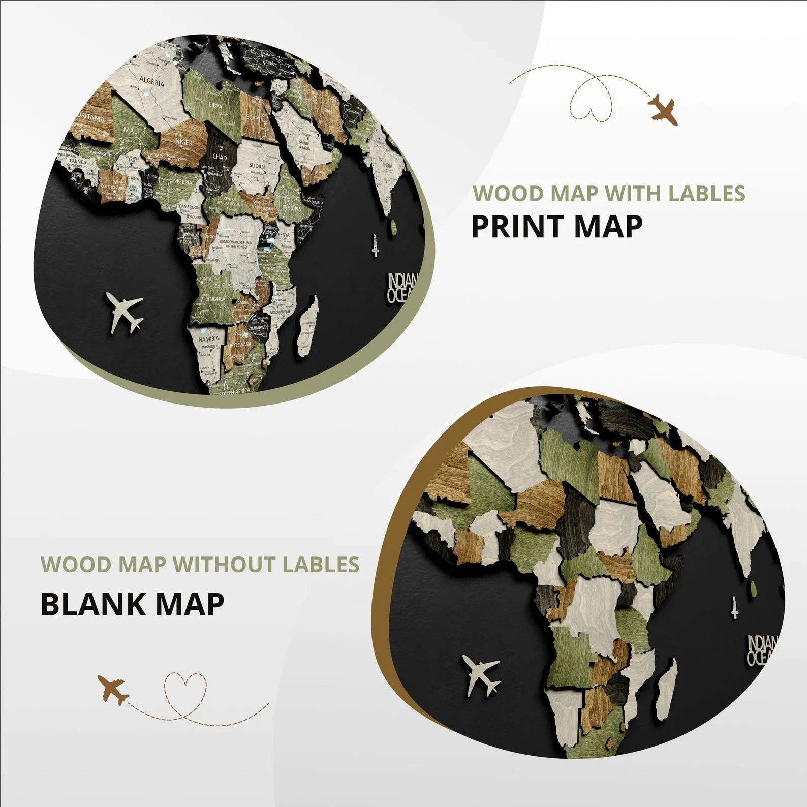 3D Wooden World Map Wall Decor: Rustic Travelers Push Pin Map - Image 7