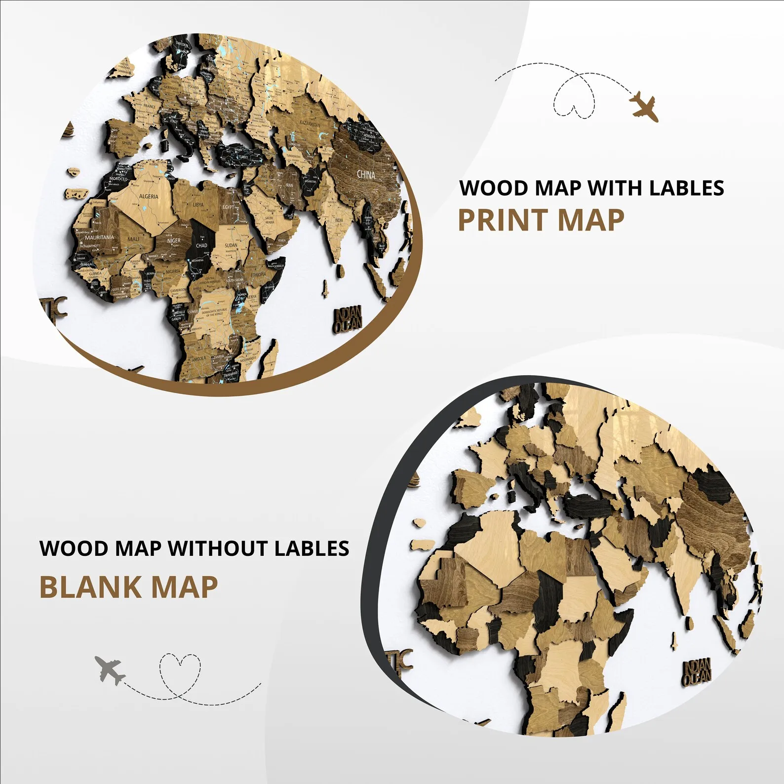 3D Wood World Map Wall Art: Push Pin Travel Decor - Image 7