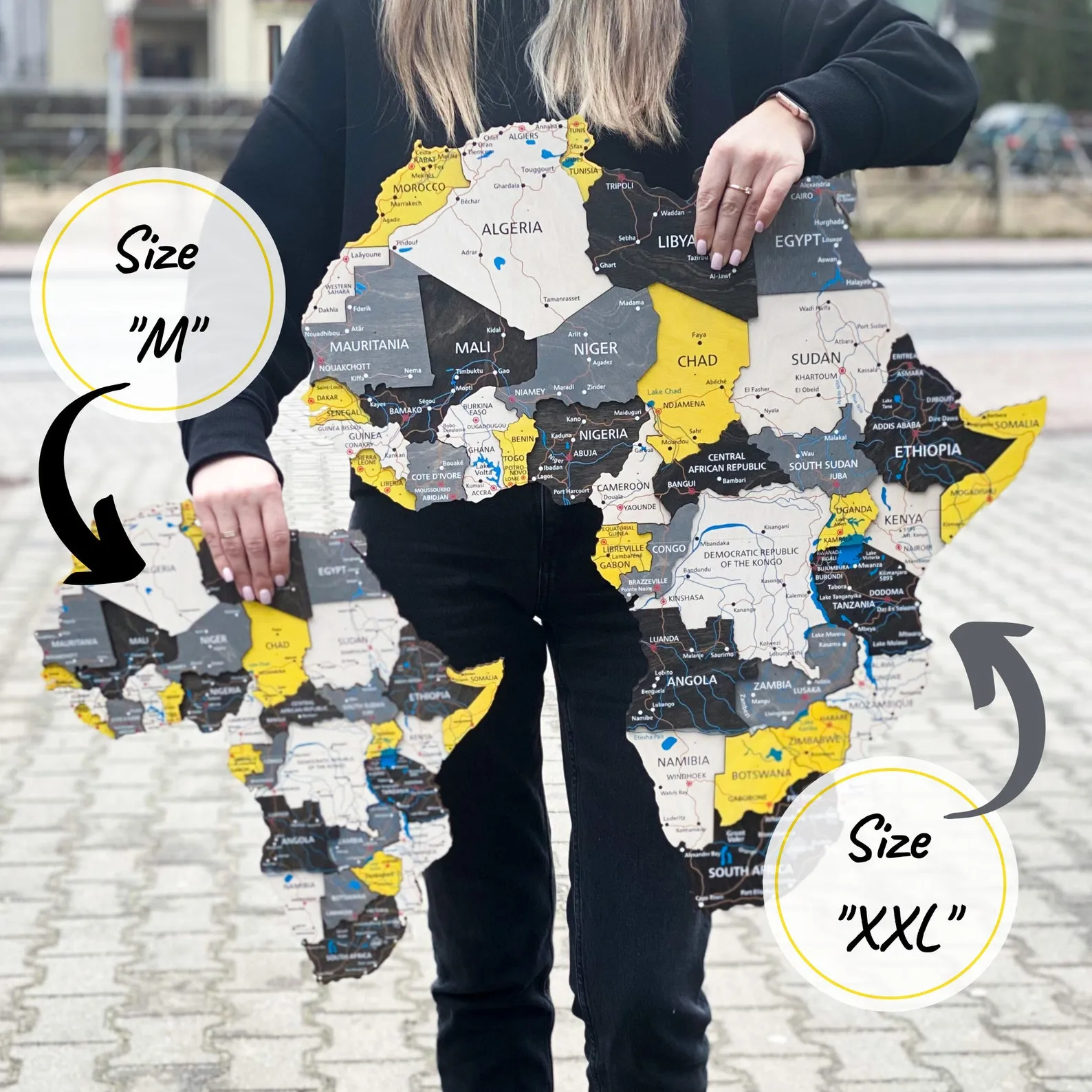 World Map Wall Art Decor Home, Push Pin Travel Map Wall Decor Bedroom, Personalized Gift Wood Map, Where We Meet Map Art - Image 6