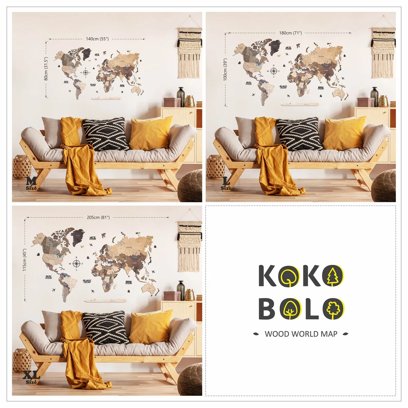 3D Wooden World Map: Decorative Wood Wall Art - Image 8