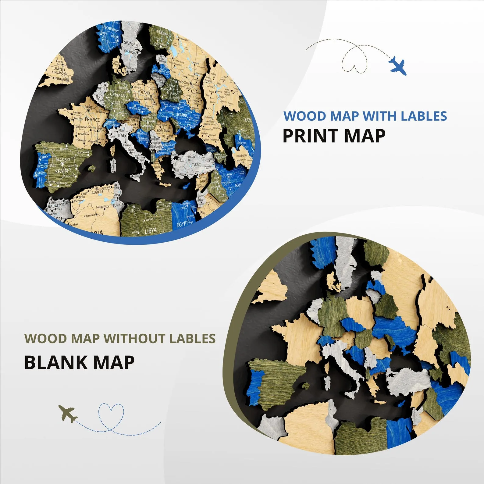 3D Wooden World Map Wall Art: Push Pin Travel Decor - Image 7