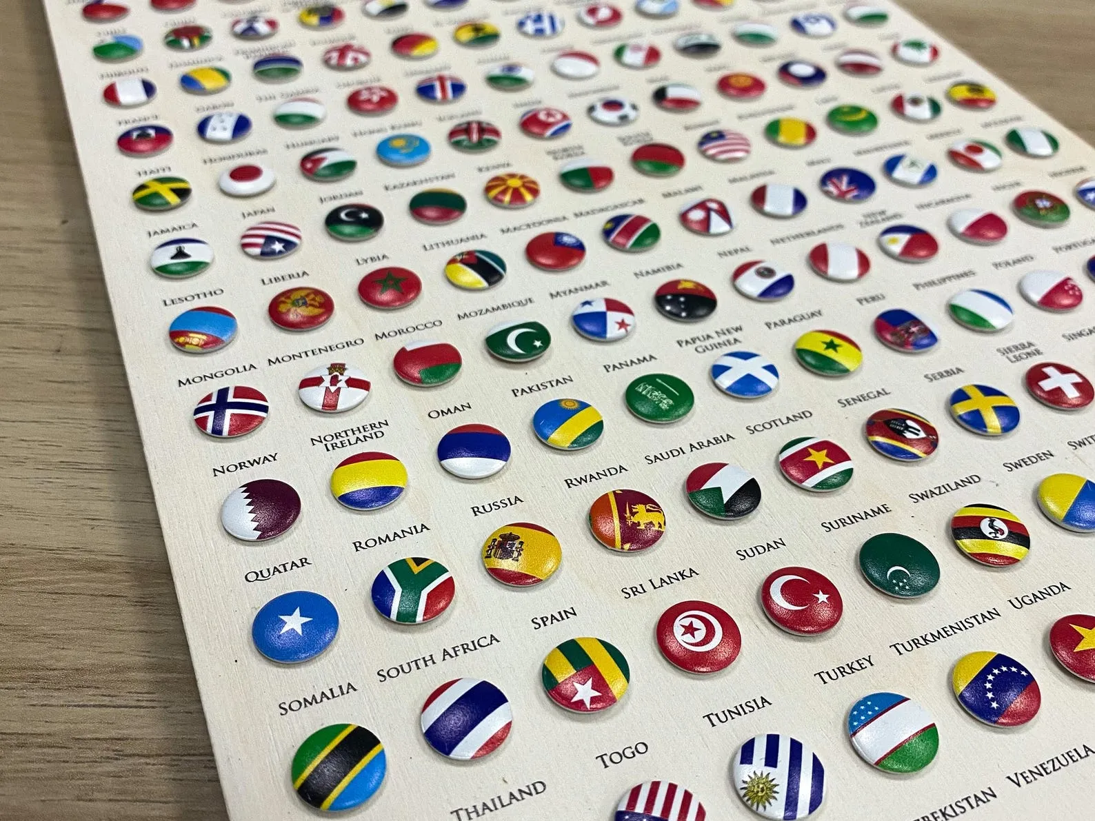 3D Wood World Push Pin Travel Map, 5th Anniversary Couples Gift, Housewarming Unique Christmas Gifts - Image 9