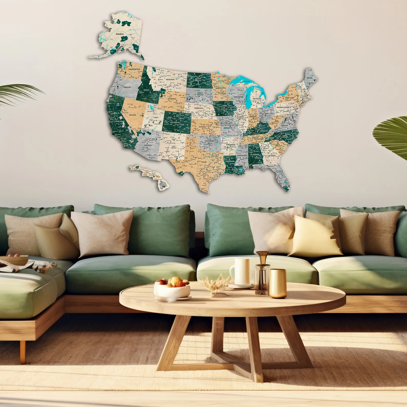 50 States US Wood Map: Personalized Travel Itinerary - Image 6