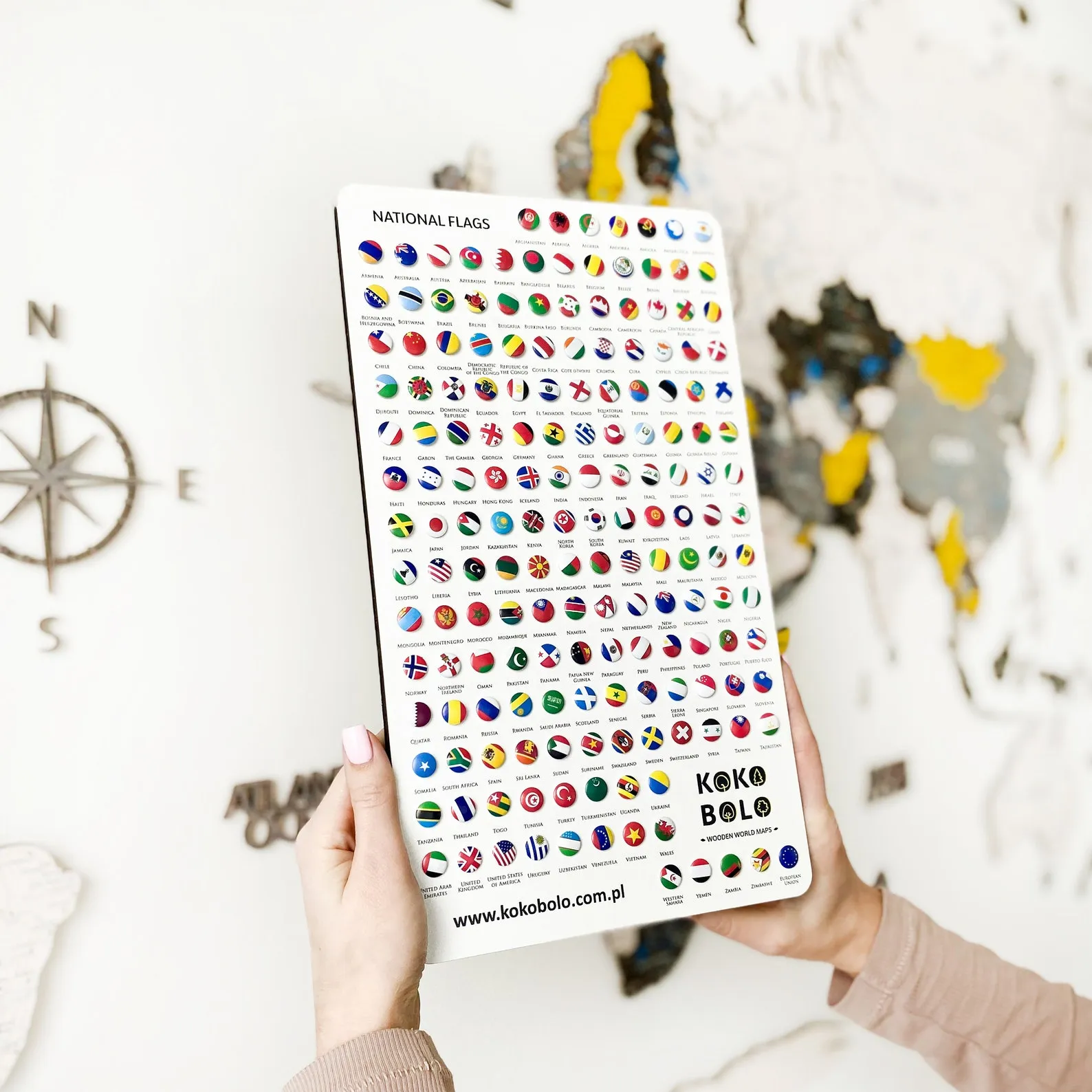 3D Wooden World Map Wall Art: Push Pin Travel Decor - Image 8