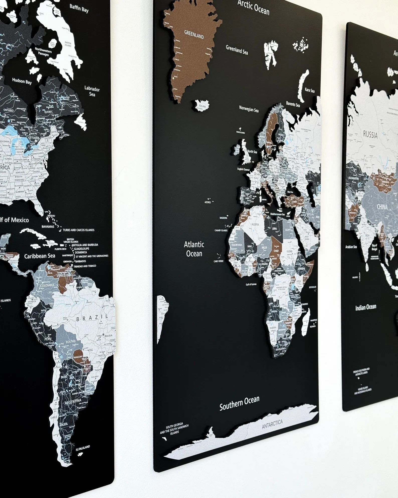 Cork World Map Wall Art: Push Pin Travel Board - Image 5