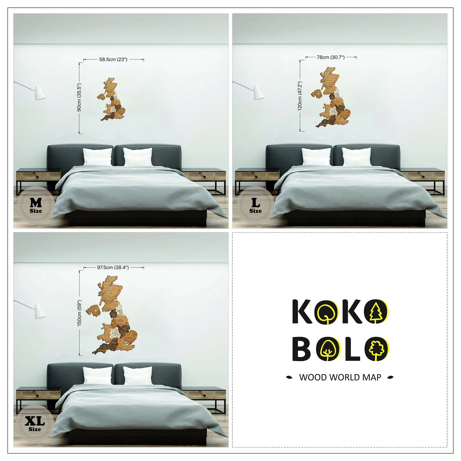 United Kingdom Wood Map Wall Art: Multi-Layered Home Decor - Image 10