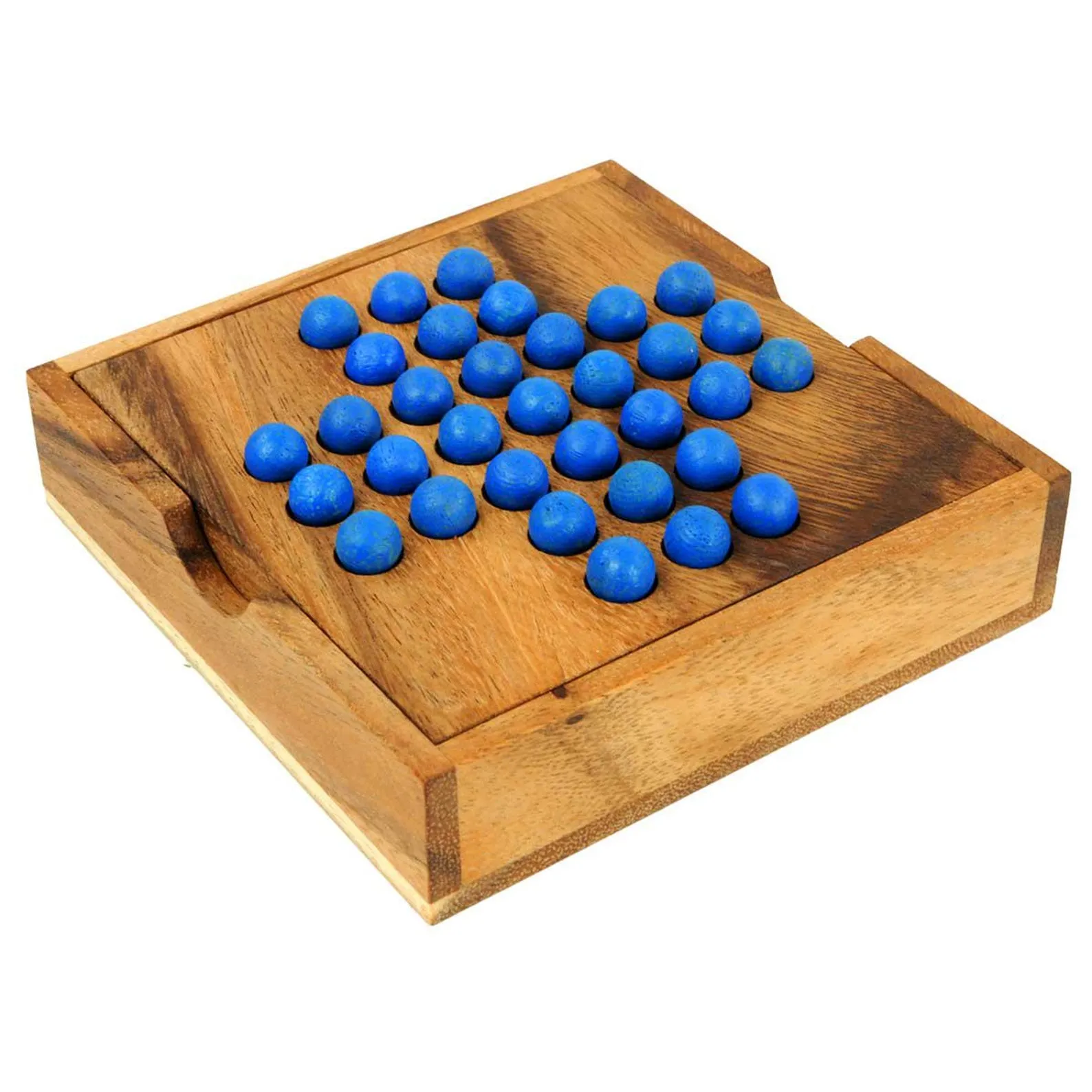 Solitaire - 2 Wooden Games in 1 - Difficulty 3/6 Hard & 5/6 Incredible - Euclide Collection