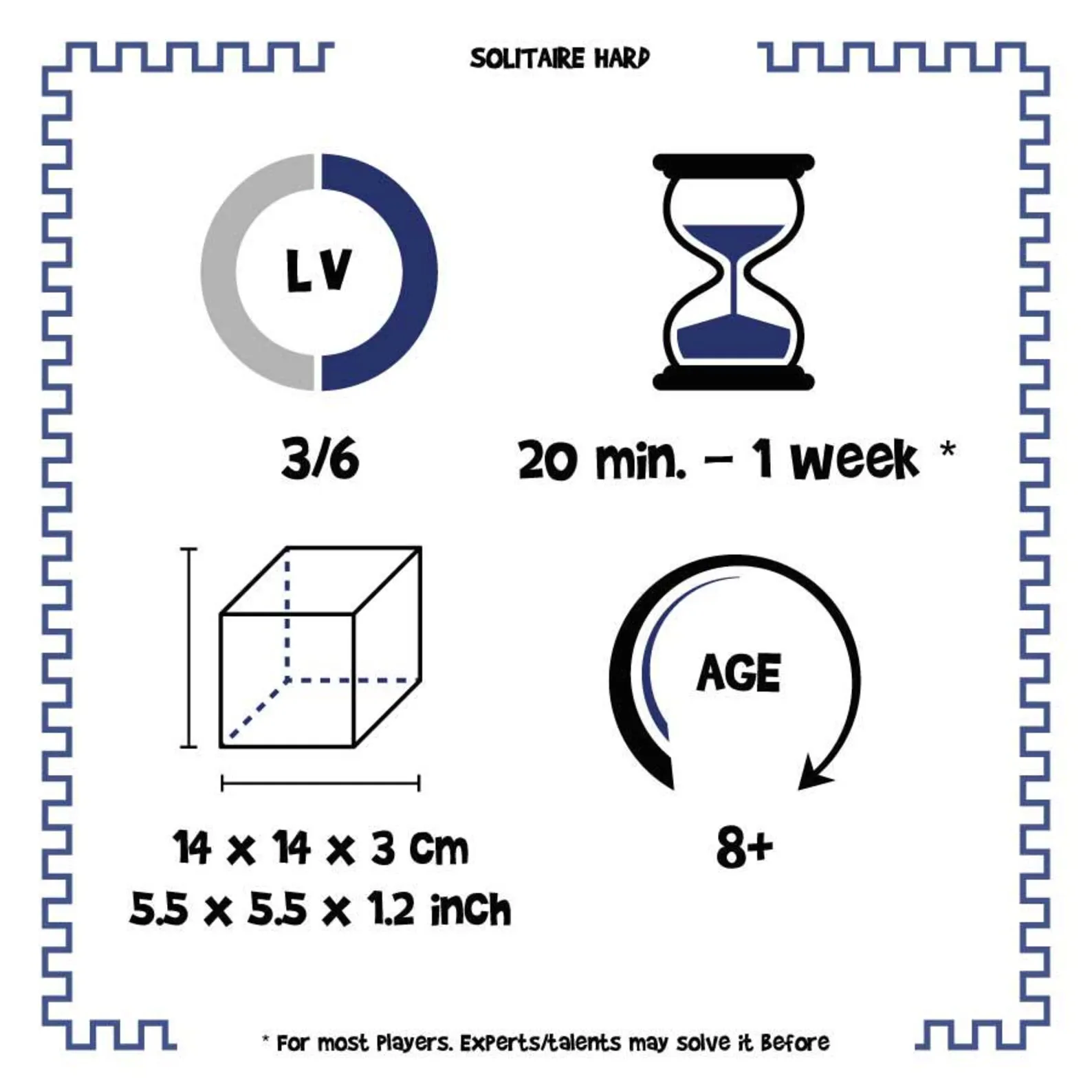Solitaire - 2 Wooden Games in 1 - Difficulty 3/6 Hard & 5/6 Incredible - Euclide Collection - Image 5
