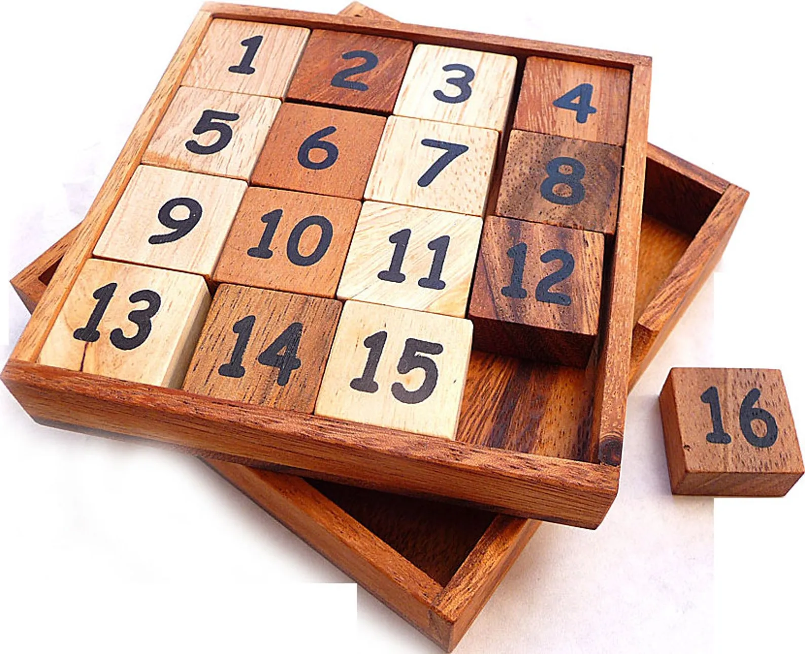 15+16 Puzzle - 2 Puzzles in 1 - Number Challenge - Math puzzle - Slide Fifteen - Euclide Collection