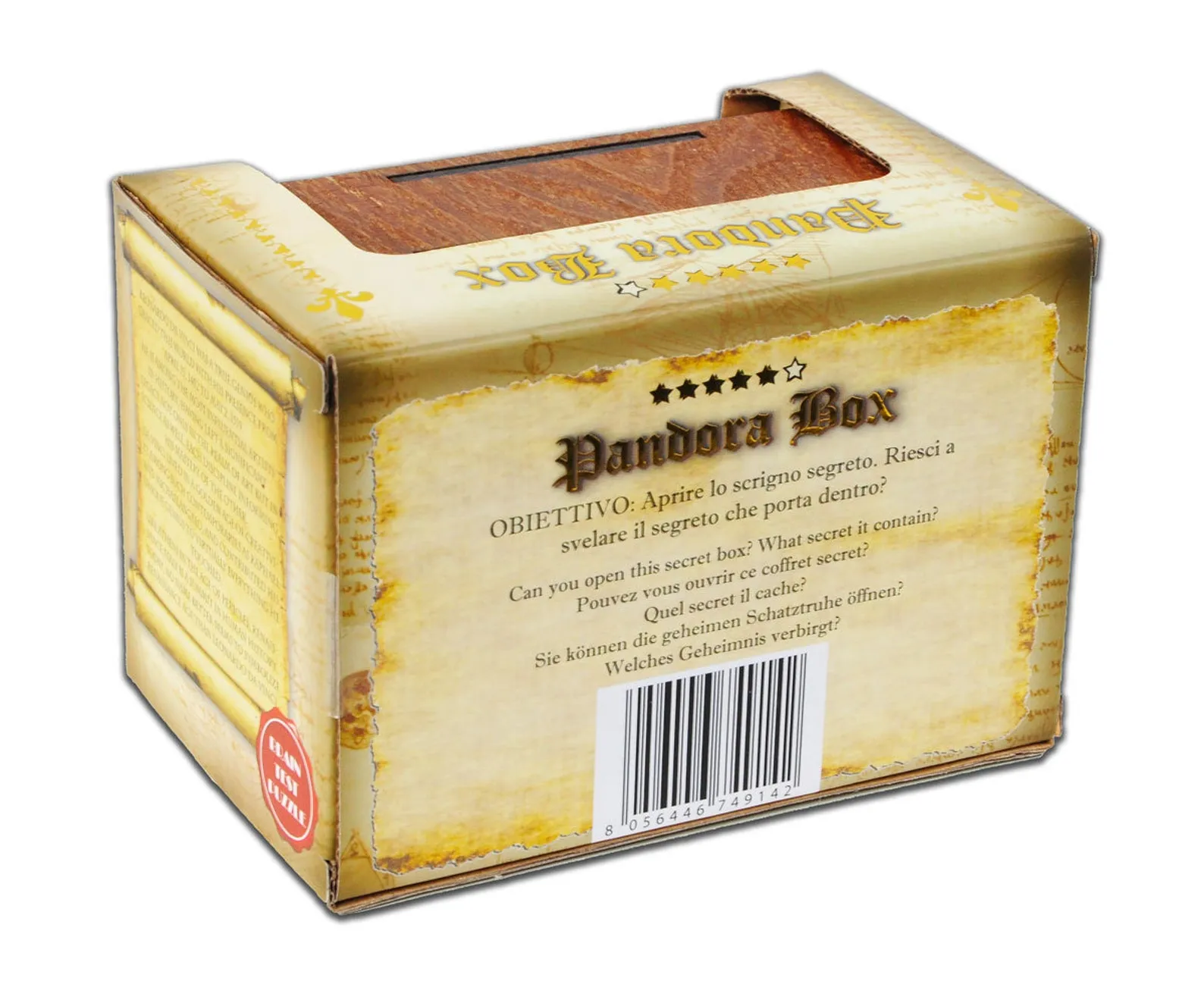 Pandora Box - Puzzle Box - Difficulty 5/6 Incredible - Leonardo da Vinci Collection - Secret Gift Box - Image 6