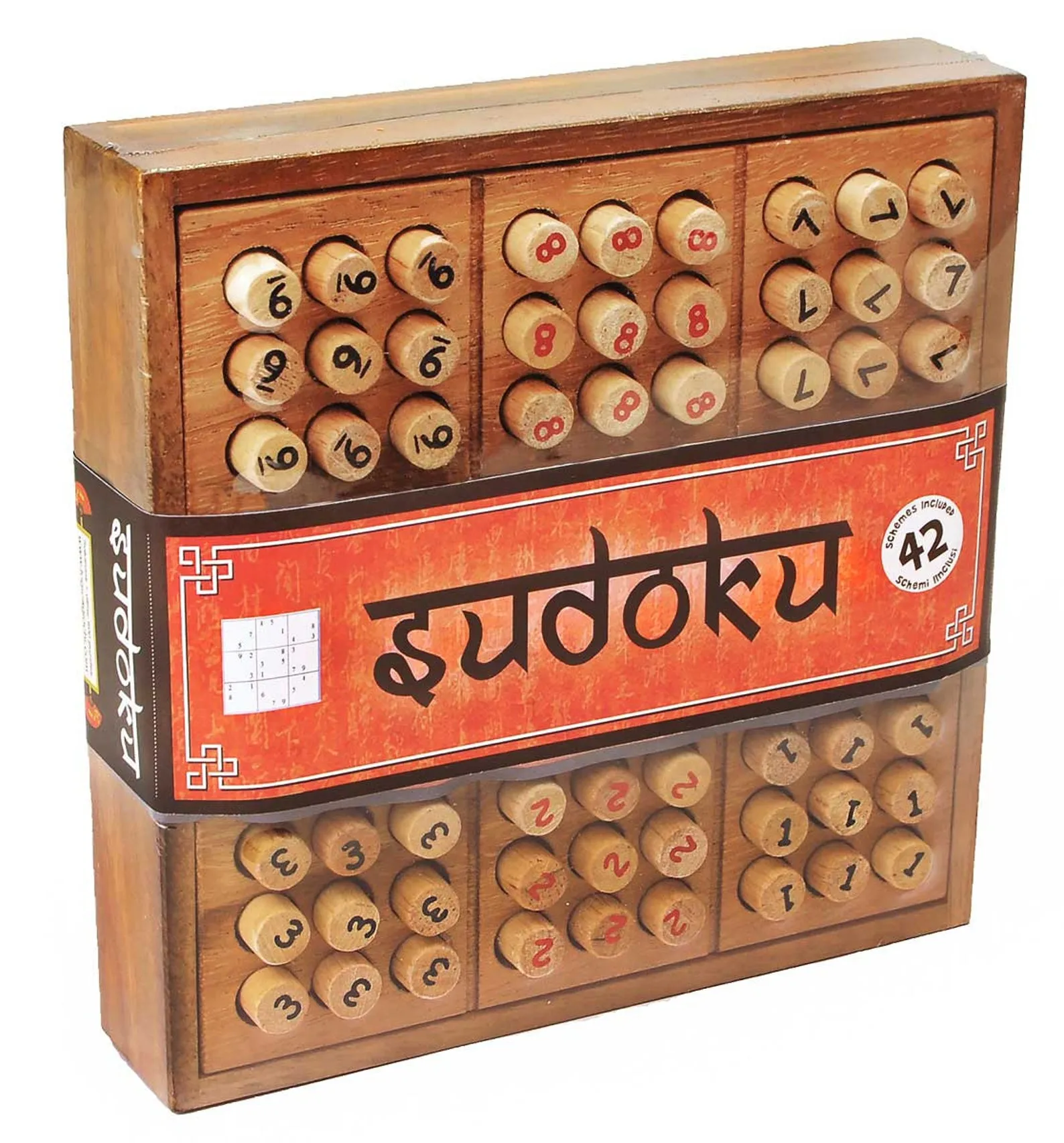 Sudoku - Mixed Difficulties - Wooden Box - Brochure Included - Image 4